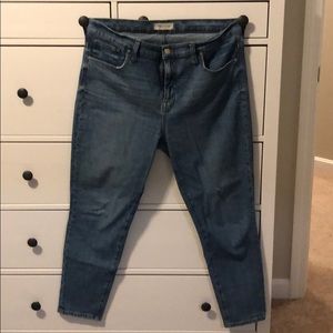 Madewell 9in High Rise Skinny Jeans